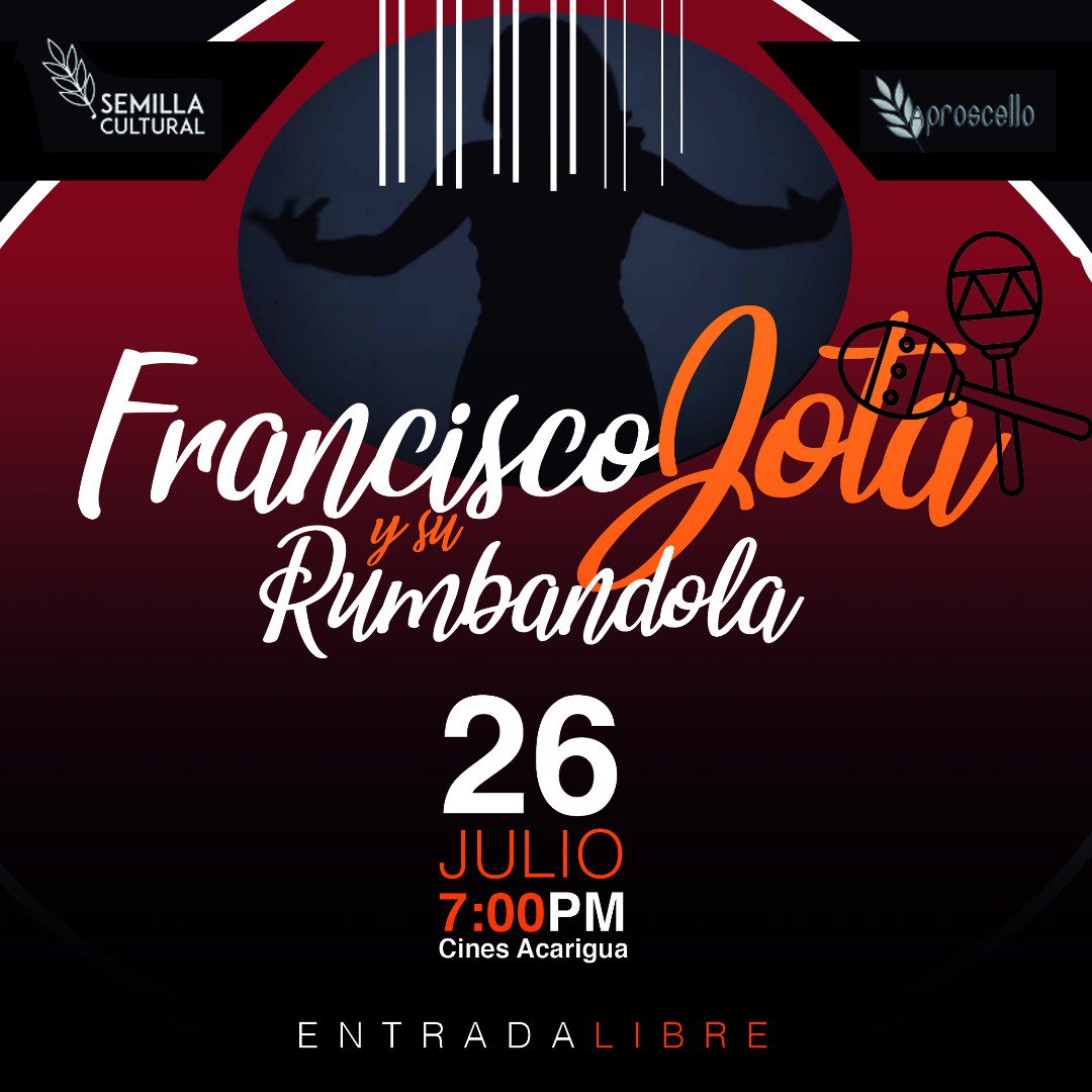 Francisco Jota y su “Rumbandola” deleitará este jueves a portugueseños en la “Semilla Cultural” de Aproscello
