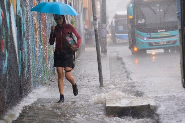 Inameh prevé para este lunes lluvias y lloviznas con mayor frecuencia en la tarde