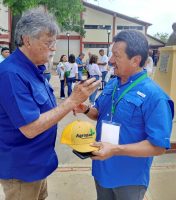 Nuestro Director General Gilberto Esteva Grillet con Luis Humberto Guzmán Vergara, consultor de FENALCE Colombia