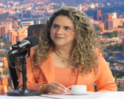 La embajadora del Grupo Botalón, Dayanara Gallegos