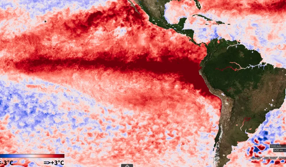 IRI prevé un El Niño histórico con más de 3°C