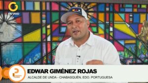 El alcalde del municipio de Unda (Chabasquén, estado Portuguesa), Edwar Giménez Rojas
