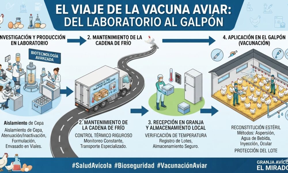 Viaje de la vacuna a la granja